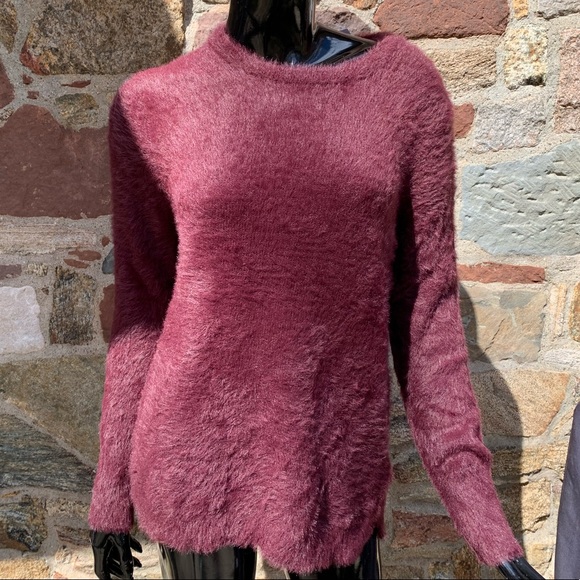 New Gorgeous Burgundy Fury Sweater Size S - Picture 2 of 7